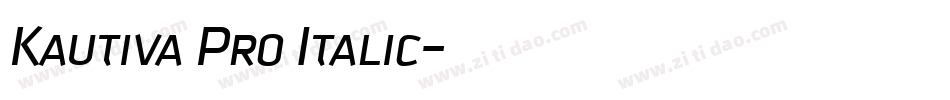 Kautiva Pro Italic字体转换
